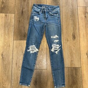 American eagle next level stretch skinny jeans size 00 regular